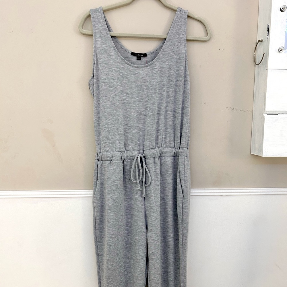 Loose Gray Jumpsuit